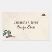 Benutzerdefiniertes Textdesign Studio - Marburg-La Rechteckiger Aufkleber (Vorderseite)