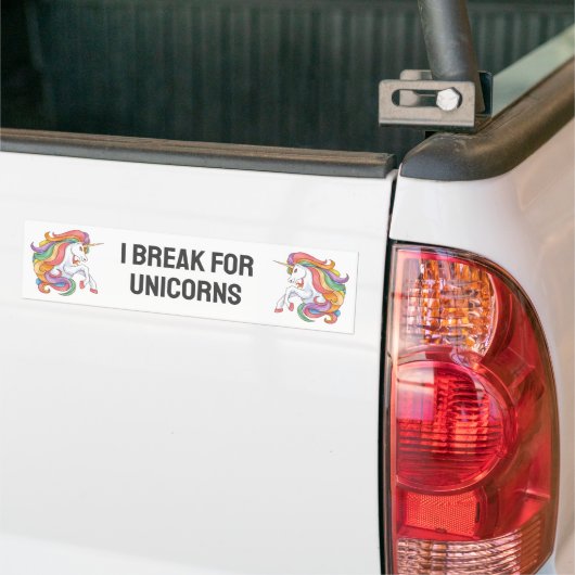 Benutzerdefiniertes Textfarben Einhorn Autoaufkleber (Auf Lkw)