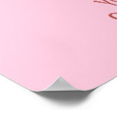 Benutzerdefiniertes Textfarben Einhorn Poster (Ecke)