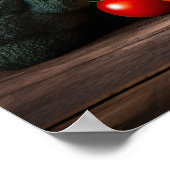 Benutzerdefiniertes Textfrischen Gemüse Poster (Ecke)