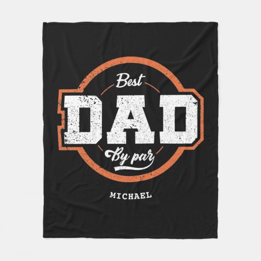 Benutzerdefiniertes Textgeschenk für Vater Fleecedecke (Vorderseite)