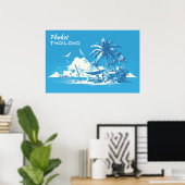 Benutzerdefiniertes Texthandbuch Thailand Poster (Heimbüro)