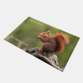 Benutzerdefiniertes Texthörnchen Fußmatte (Schrägansicht)