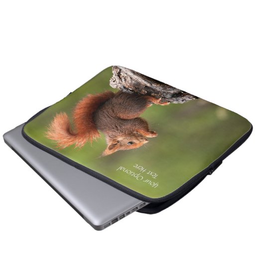 Benutzerdefiniertes Texthörnchen Laptopschutzhülle (Vorne Knopf)
