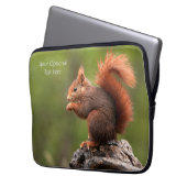 Benutzerdefiniertes Texthörnchen Laptopschutzhülle (Vorderseite Links)