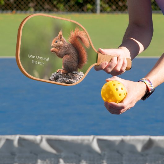 Benutzerdefiniertes Texthörnchen Pickleball Schläger (InSitu)