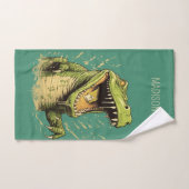Benutzerdefiniertes Textkrokodil Badhandtuch Set (Handtuch)