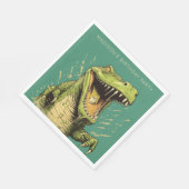 Benutzerdefiniertes Textkrokodil Serviette (Ecke)