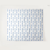 Benutzerdefiniertes Textlogo-Event-Backdrop Schrit Wandteppich (Vorderseite (Horizontal))