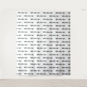 Benutzerdefiniertes Textlogo-Event-Backdrop Step u Wandteppich
