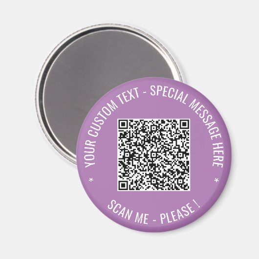 Benutzerdefiniertes Textmagazin für Ihren QR-Code Magnet (Vorderseite/Rückseite)