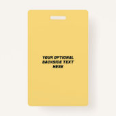 Benutzerdefiniertes Textmotocross Ausweis (Rückseite)