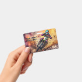 Benutzerdefiniertes Textmotocross Ausweis (Handheld)