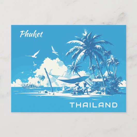 Benutzerdefiniertes Textnachrichten Thailand Postk Postkarte (Vorderseite)