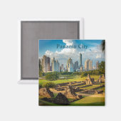 Benutzerdefiniertes Textpanama Stadt Magnet (Vorderseite/Rückseite)