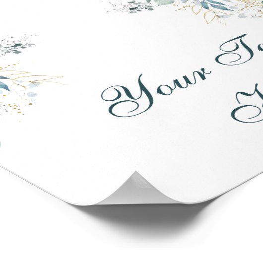 Benutzerdefiniertes Textposter Poster (Ecke)