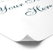 Benutzerdefiniertes Textposter Poster (Ecke)