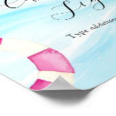 Benutzerdefiniertes Textsignieren für das Pool-Par Poster (Ecke)