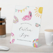 Benutzerdefiniertes Textsignieren für das Pool-Par Sockelschild (In SItu)