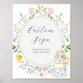 Benutzerdefiniertes Textsignieren für das Tee-Part Poster (Vorne)