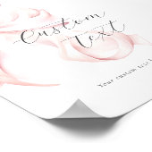 Benutzerdefiniertes Texttabelle Zeichen mit rosa R Poster (Ecke)