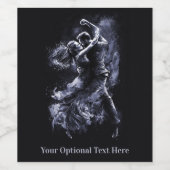 Benutzerdefiniertes Texttanz Weinetikett (Einzelnes Label)