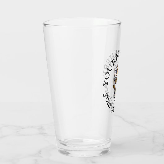 benutzerdefiniertes TexturHalloween-Zuckerkulbier Glas (Rechts)