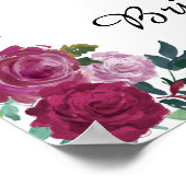 Benutzerdefiniertes Textzeichen | Aquarellfarben-R Poster (Ecke)