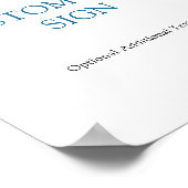 Benutzerdefiniertes Textzeichen für das Brautparty Poster (Ecke)