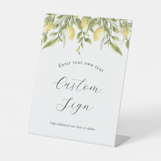 Benutzerdefiniertes Textzeichen für die Grauzone v Sockelschild (Vorderseite)