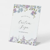 Benutzerdefiniertes Textzeichen für Lavendel und L Sockelschild (Vorderseite)