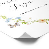 Benutzerdefiniertes Textzeichen für Wildblume und Poster (Ecke)