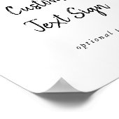 Benutzerdefiniertes Textzeichen Poster (Ecke)