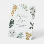 Benutzerdefiniertes Textzeichen "Wild One Jungle" Sockelschild (Vorderseite)