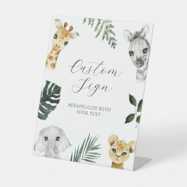 Benutzerdefiniertes Textzeichen "Wild One Jungle" Sockelschild