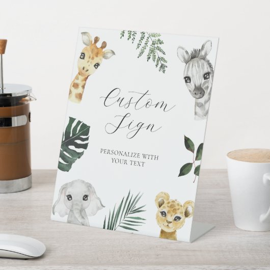 Benutzerdefiniertes Textzeichen "Wild One Jungle" Sockelschild (In SItu)