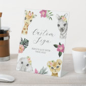 Benutzerdefiniertes Textzeichen "Wild One Pink Jun Sockelschild (In SItu)