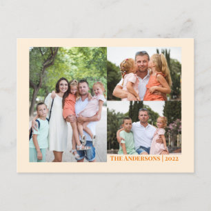 Benutzerdefiniertes Thanksgiving-Foto und Nachrich Postkarte