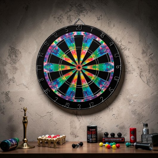Benutzerdefiniertes Tie-Dye-Spiel Dartscheibe