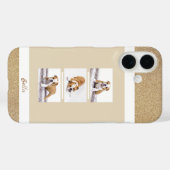 Benutzerdefiniertes Tier 3 FotoCollage und Name Case-Mate iPhone Hülle (Rückseite (Horizontal))