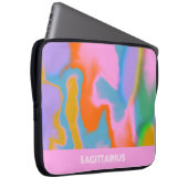 benutzerdefiniertes Tierzeichen moderne, farbenfro Laptopschutzhülle (Vorne Rechts)