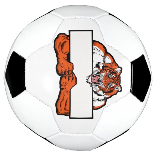 Benutzerdefiniertes Tiger-Logo  Fußball (Gedreht)