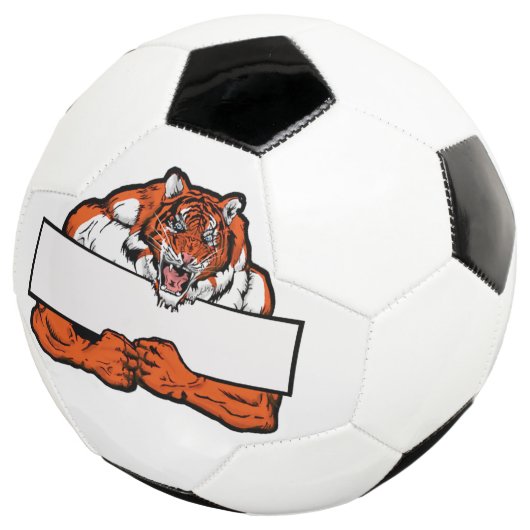 Benutzerdefiniertes Tiger-Logo  Fußball (Dreiviertel)