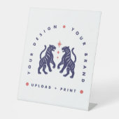 Benutzerdefiniertes Tischschild | Design-Upload 10 Sockelschild (Vorderseite)