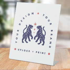 Benutzerdefiniertes Tischschild | Design-Upload 10 Sockelschild