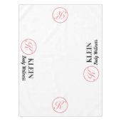 Benutzerdefiniertes Tischtuch mit Logo und Text Tischdecke (Vorderseite)