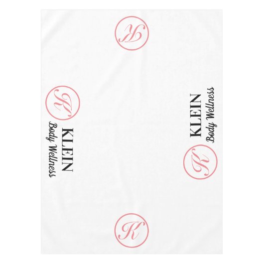 Benutzerdefiniertes Tischtuch mit Logo und Text Tischdecke (Vorderseite)