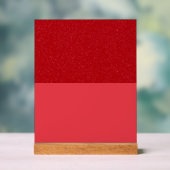Benutzerdefiniertes Tomatenrotes Acrylschild – Obe (Neutral)