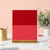 Benutzerdefiniertes Tomatenrotes Acrylschild – Obe (Hochzeit)