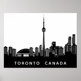 Benutzerdefiniertes Toronto-Silhouette-Poster Poster
